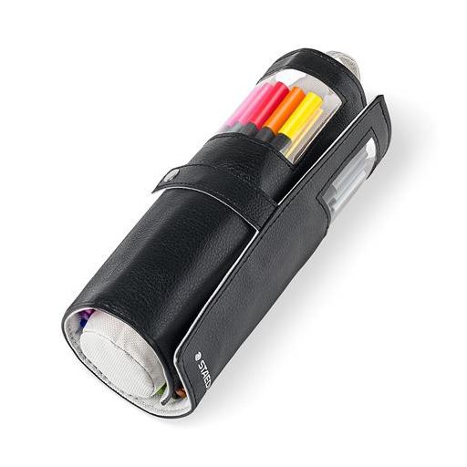 Tűfilc készlet feltekerhető tolltartóban vegyes színekben, 0,3 mm, STAEDTLER "Triplus® 334", 20 különböző szín