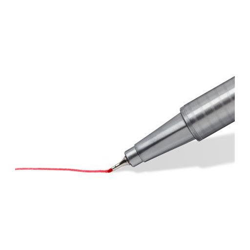 Tűfilc készlet, 0,3 mm, STAEDTLER "Triplus 334", 12 különböző szín