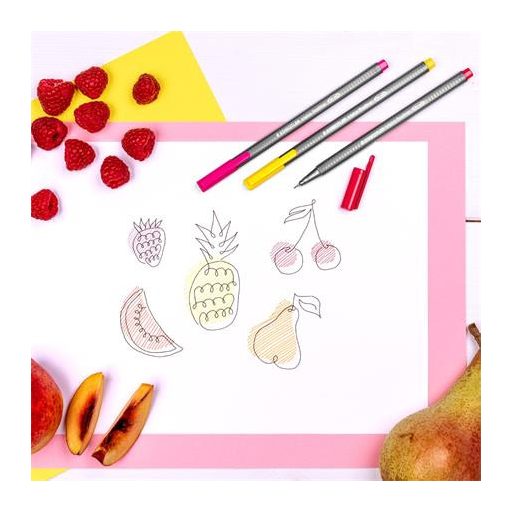 Tűfilc készlet, 0,3 mm, STAEDTLER "Triplus 334", 20 különböző szín