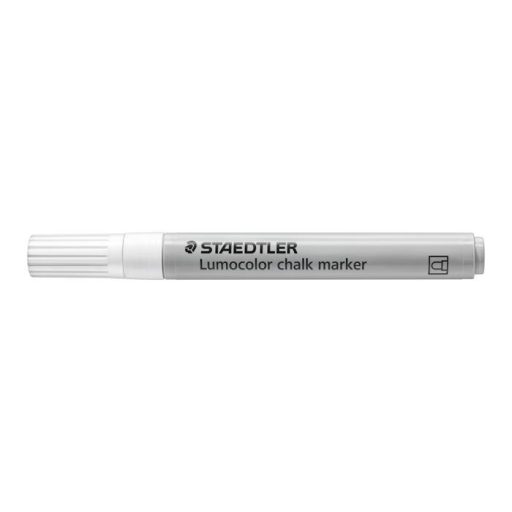 Krétamarker, 2,4 mm, kúpos, STAEDTLER "Lumocolor® 344", fehér