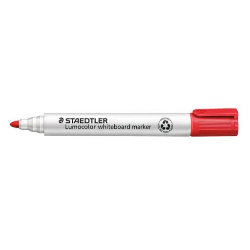 Táblamarker, 2 mm, kúpos, STAEDTLER "Lumocolor® 351", piros