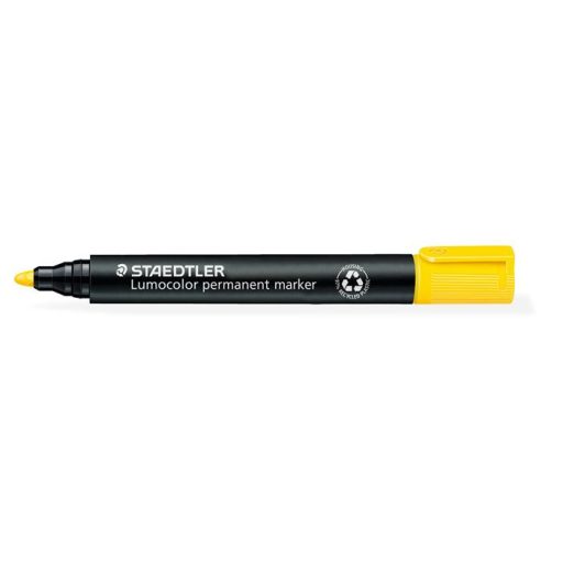 Alkoholos marker, 2 mm, kúpos, STAEDTLER "Lumocolor® 352", sárga