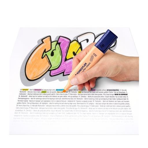 Szövegkiemelő, 1-5 mm, STAEDTLER "Textsurfer Classic Pastel 364 C", barack