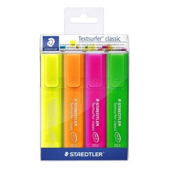   Szövegkiemelő készlet, 1-5 mm, STAEDTLER "Classic 364", 4 különböző szín
