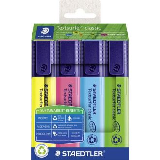   Szövegkiemelő készlet, 1-5 mm, STAEDTLER "Textsurfer® classic 364 R" 4 különböző szín