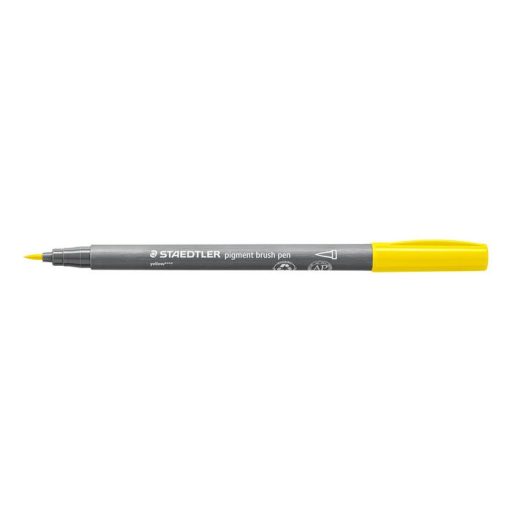 Ecsetirón készlet, STAEDTLER "Pigment brush 371", 12 különböző alapszín