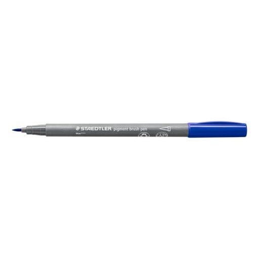 Ecsetirón készlet, STAEDTLER "Pigment brush 371", 12 különböző alapszín