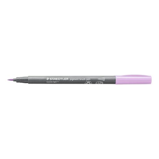 Ecsetirón készlet, STAEDTLER "Pigment brush 371", 12 különböző pasztell szín