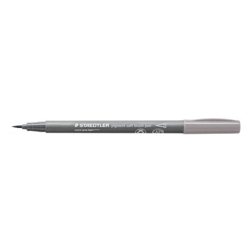 Ecsetirón készlet, STAEDTLER "Pigment 372", 6 különböző fekete és szürke árnyalat
