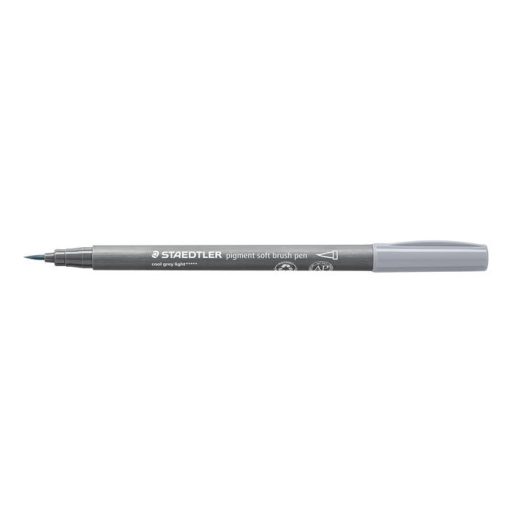 Ecsetirón készlet, STAEDTLER "Pigment 372", 6 különböző fekete és szürke árnyalat