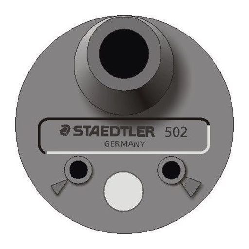 Hegyező, egylyukú, 2 mm-es hegyhez, STAEDTLER "Mars 502"