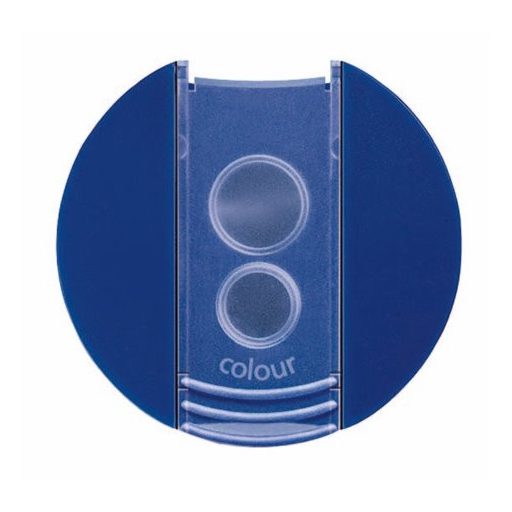 Hegyező, kétlyukú, tartályos, STAEDTLER "Noris 512 F", kék