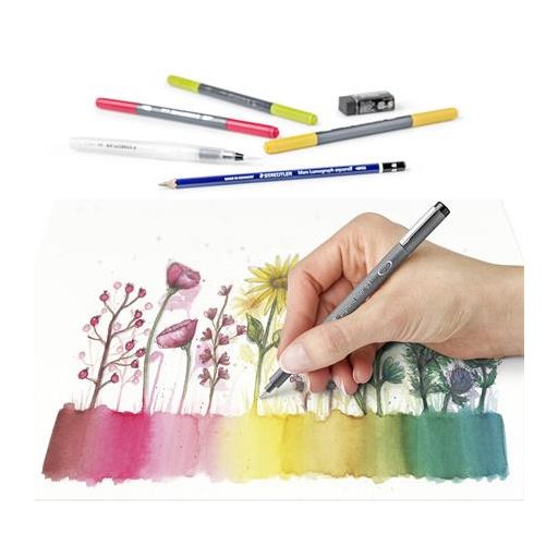 Ecsetirón készlet, kétvégű, STAEDTLER "Mixed Set 5", 8 különböző szín