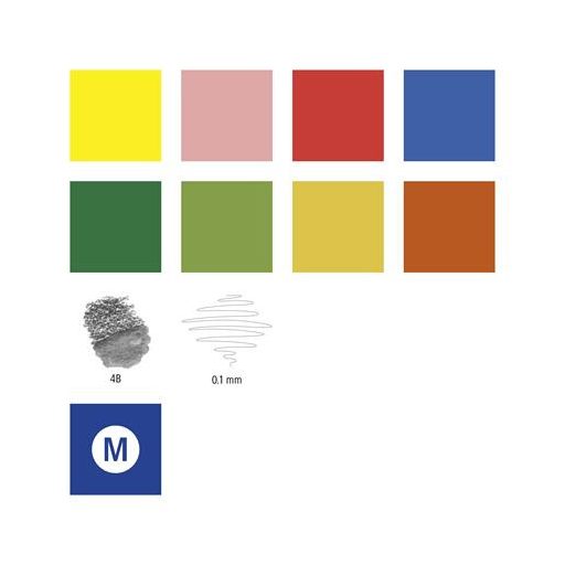 Ecsetirón készlet, kétvégű, STAEDTLER "Mixed Set 5", 8 különböző szín