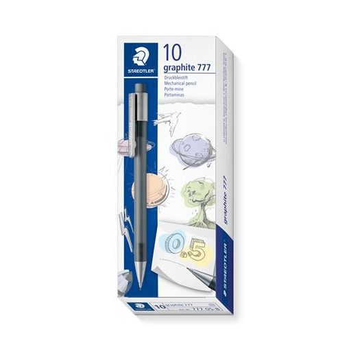 Nyomósirón, 0,5 mm, STAEDTLER "Graphite 777", szürke