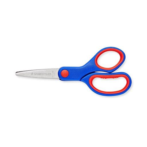 Olló, iskolai, 14 cm, STAEDTLER "Noris 965", kék