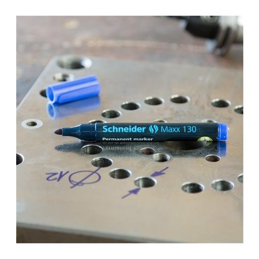 Alkoholos marker, 1-3 mm, kúpos, SCHNEIDER "Maxx 130", fekete