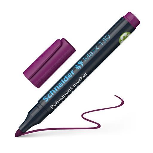 Alkoholos marker, 1-3 mm, kúpos, SCHNEIDER "Maxx 130", lila