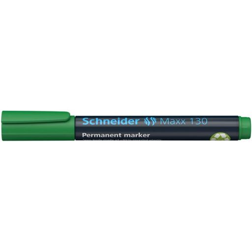 Alkoholos marker, 1-3 mm, kúpos, SCHNEIDER "Maxx 130", zöld