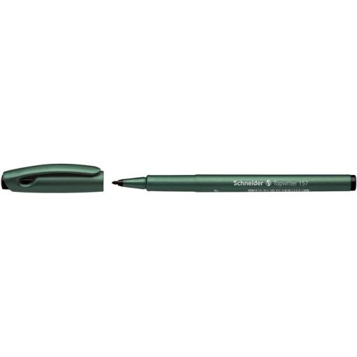 Filctoll, 0,8 mm, SCHNEIDER "Topwriter 157", fekete