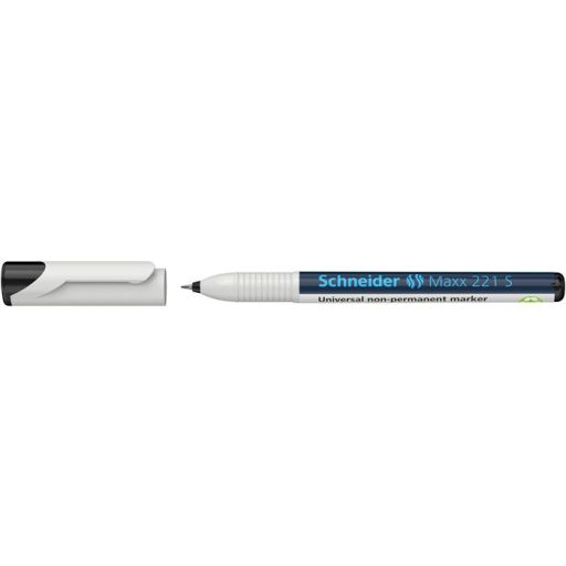 Alkoholmentes marker, OHP, 0,4 mm, SCHNEIDER "Maxx 221 S", fekete