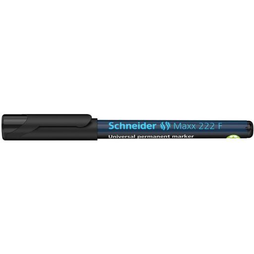 Alkoholos marker, OHP, 0,7 mm, SCHNEIDER "Maxx 222 F", fekete