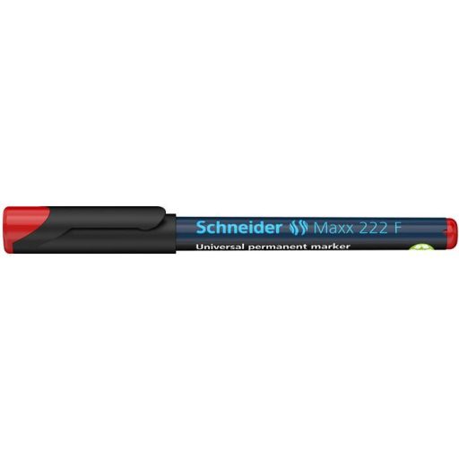 Alkoholos marker, OHP, 0,7 mm, SCHNEIDER "Maxx 222 F", piros