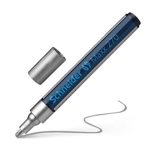 Lakkmarker, 1-3 mm, SCHNEIDER "Maxx 270", ezüst