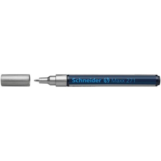 Lakkmarker, 1-2 mm, SCHNEIDER "Maxx 271", ezüst