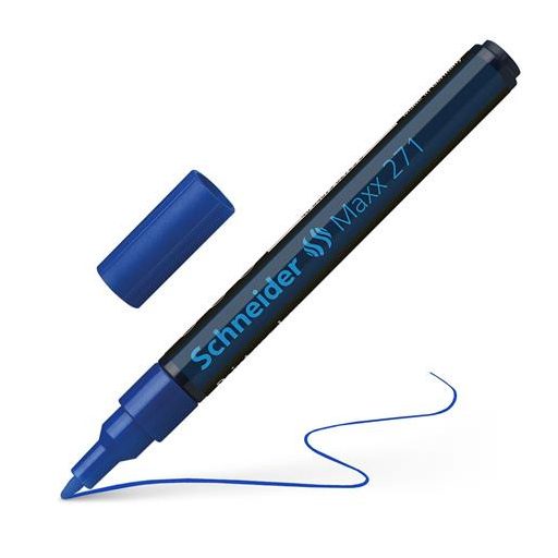 Lakkmarker, 1-2 mm, SCHNEIDER "Maxx 271", kék