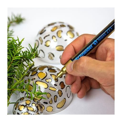 Lakkmarker, 1-2 mm, SCHNEIDER "Maxx 271", kék