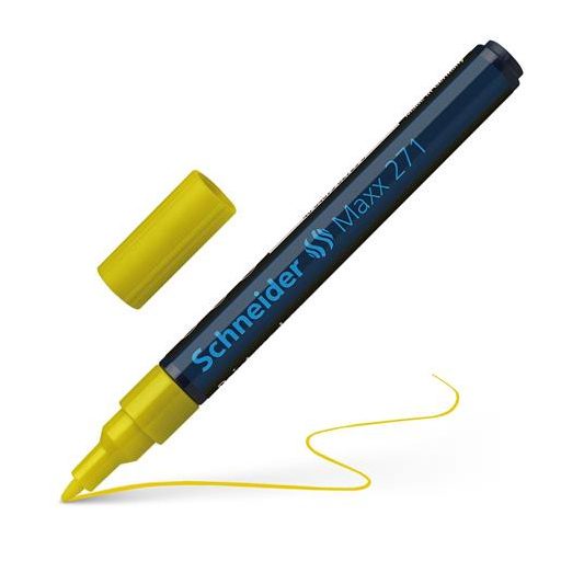 Lakkmarker, 1-2 mm, SCHNEIDER "Maxx 271", sárga