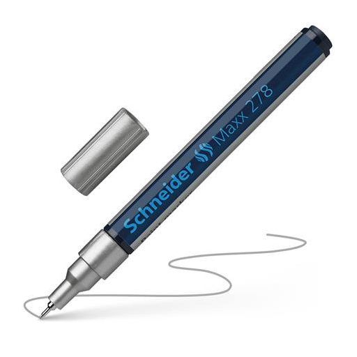 Lakkmarker, 0,8 mm, SCHNEIDER "Maxx 278", ezüst