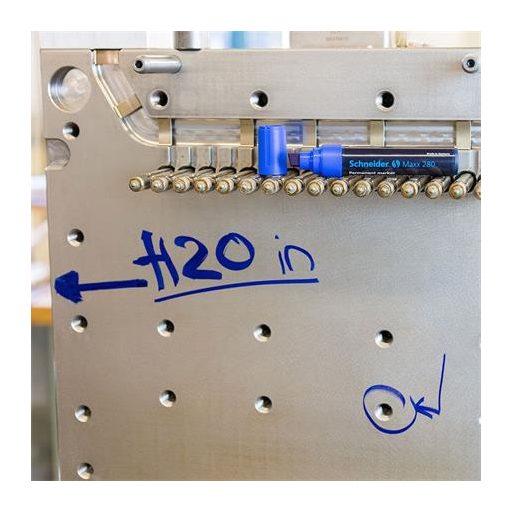 Alkoholos marker, 4-12 mm, vágott, SCHNEIDER "Maxx 280", zöld