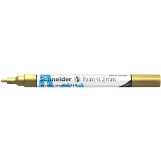  Dekormarker, akril, 2 mm, SCHNEIDER "Paint-It 310", arany