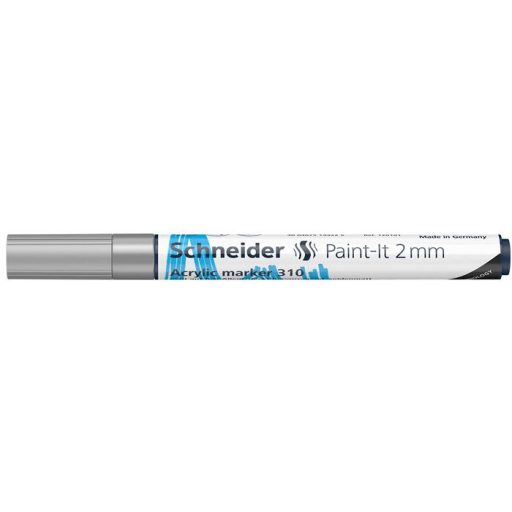 Dekormarker, akril, 2 mm, SCHNEIDER "Paint-It 310", ezüst