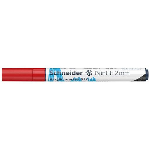 Dekormarker, akril, 2 mm, SCHNEIDER "Paint-It 310", piros