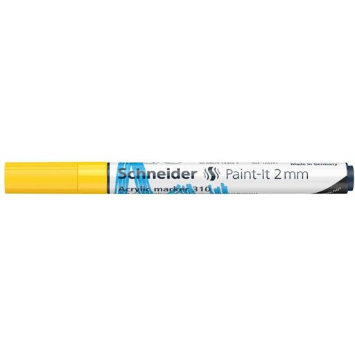 Dekormarker, akril, 2 mm, SCHNEIDER "Paint-It 310", sárga