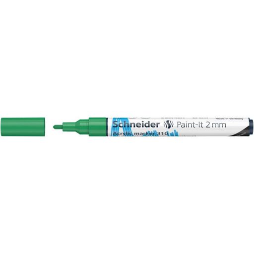Dekormarker, akril, 2 mm, SCHNEIDER "Paint-It 310", zöld