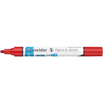   Dekormarker, akril, 4 mm, SCHNEIDER "Paint-It 320", piros