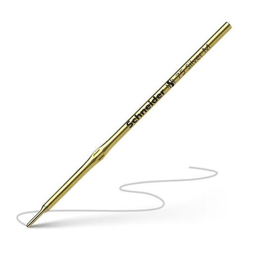 Golyóstollbetét, 0,5 mm, SCHNEIDER "75 Silver", ezüst