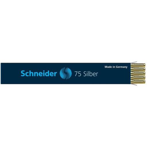 Golyóstollbetét, 0,5 mm, SCHNEIDER "75 Silver", ezüst