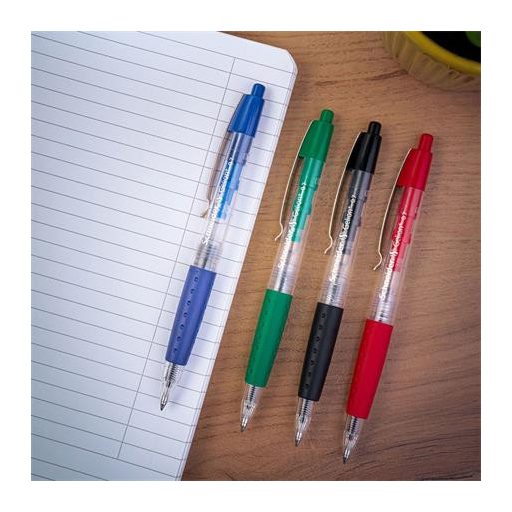 Zseléstoll, 0,4 mm, nyomógombos, SCHNEIDER "Gelion +", piros