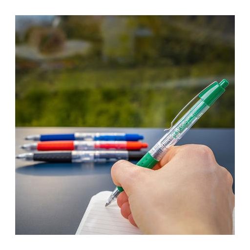 Zseléstoll, 0,4 mm, nyomógombos, SCHNEIDER "Gelion +", zöld