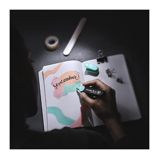 Szövegkiemelő, 1-5 mm, SCHNEIDER "Job Pastel", szürke