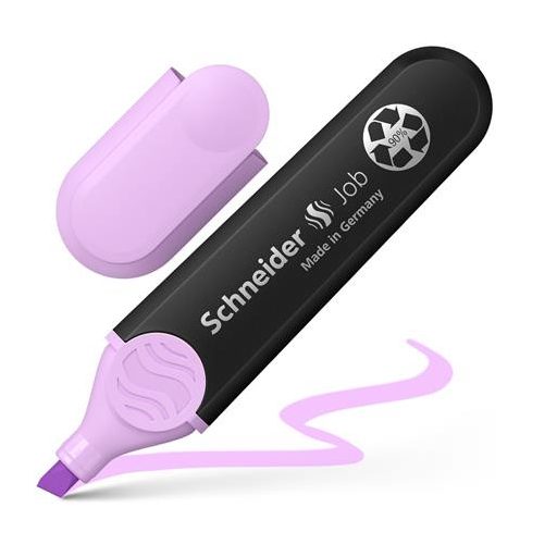 Szövegkiemelő készlet, 1-5 mm, SCHNEIDER "Job Pastel", 4 különböző pasztell szín