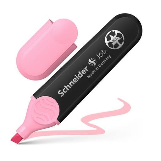 Szövegkiemelő készlet, 1-5 mm, SCHNEIDER "Job Pastel", 6 különböző pasztell szín