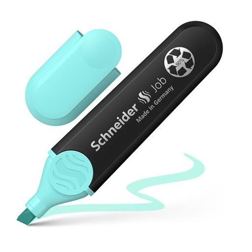 Szövegkiemelő készlet, 1-5 mm, SCHNEIDER "Job Pastel", 6 különböző pasztell szín