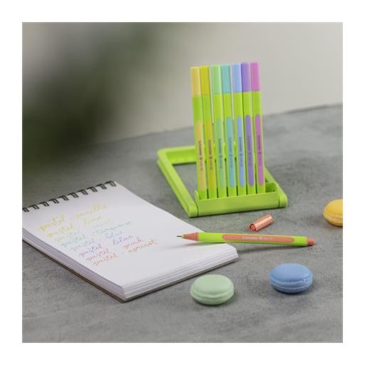 Tűfilc készlet, 0,4 mm, SCHNEIDER "Line-Up Pastel", 8 különböző pasztell szín