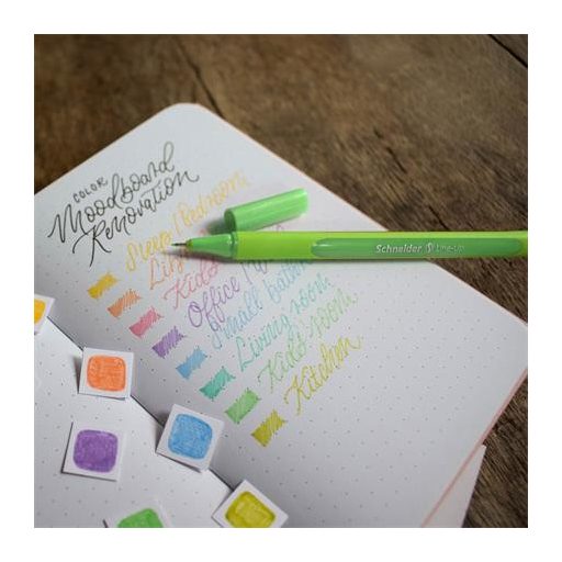 Tűfilc készlet, 0,4 mm, SCHNEIDER "Line-Up Pastel", 8 különböző pasztell szín